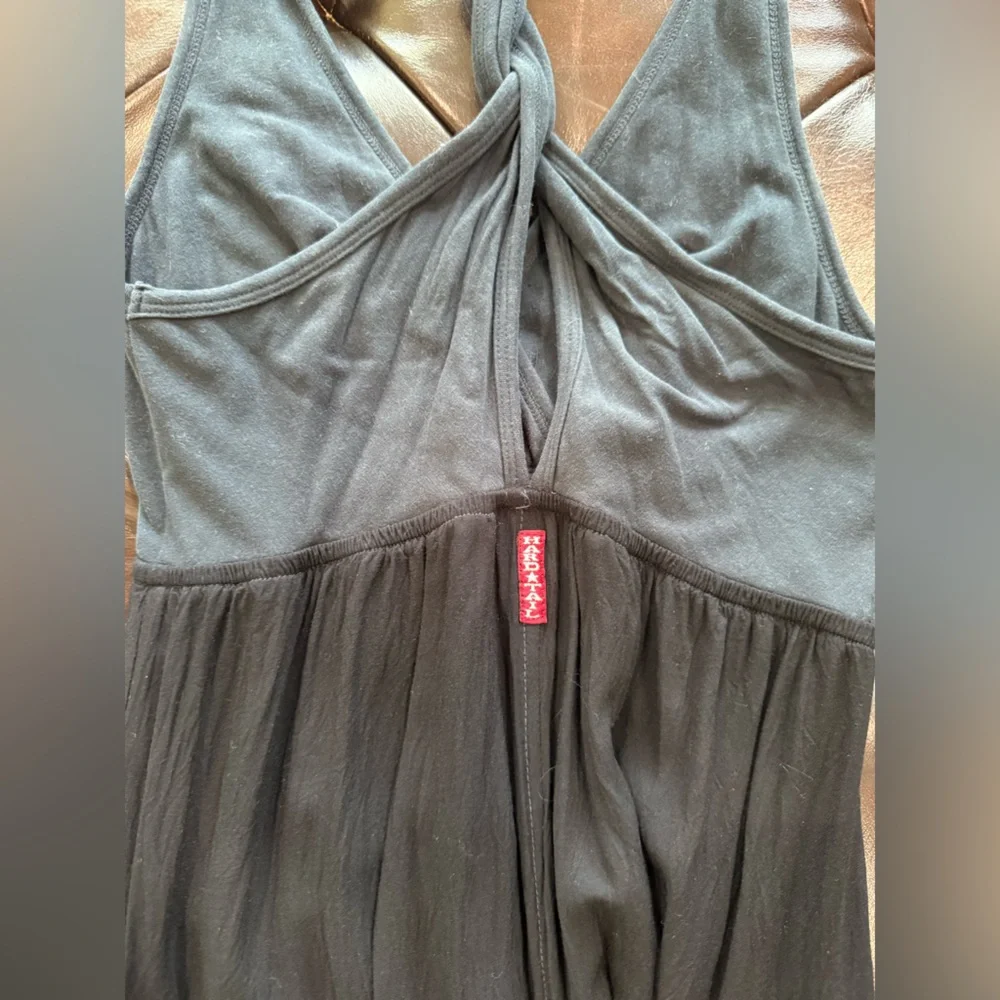 Hardtail Maxi Ombré Cotton-Blend Dress in Navy and White